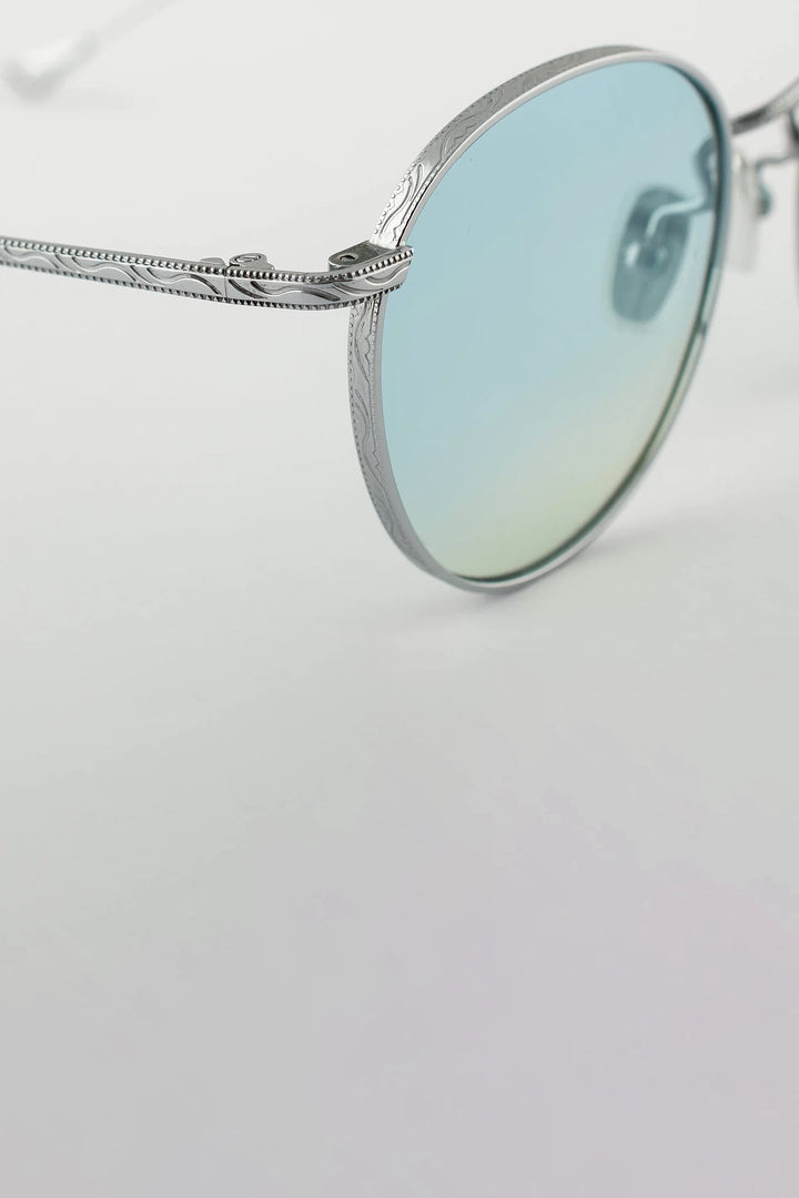 Jockey Sunglasses - Silver / Light Blue Gradient