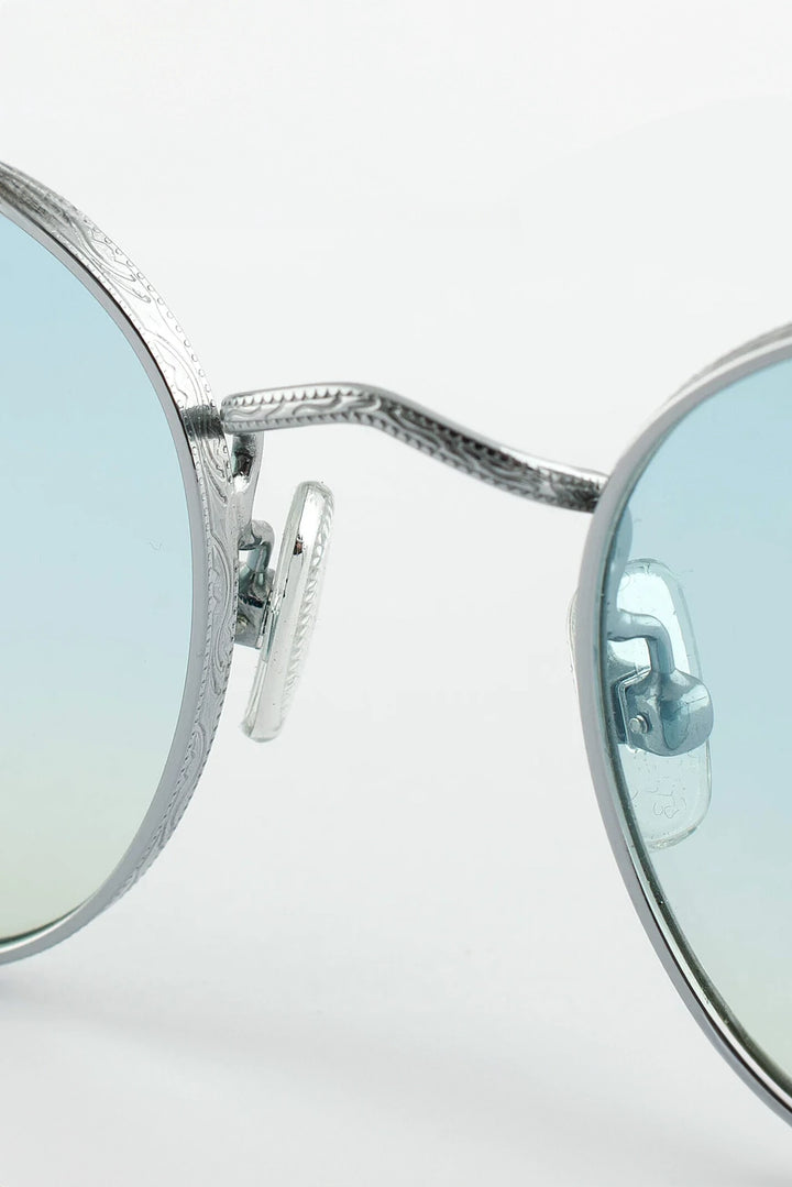 Jockey Sunglasses - Silver / Light Blue Gradient